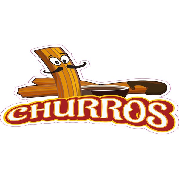 Signmission Safety Sign, 48 in Height, Vinyl, 18 in Length, Churros D-48 Churros